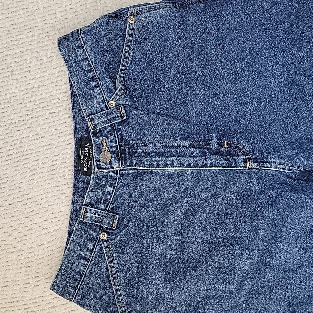 Genuine Sonoma Jean Company Straight Leg, Dark Wash Jeans